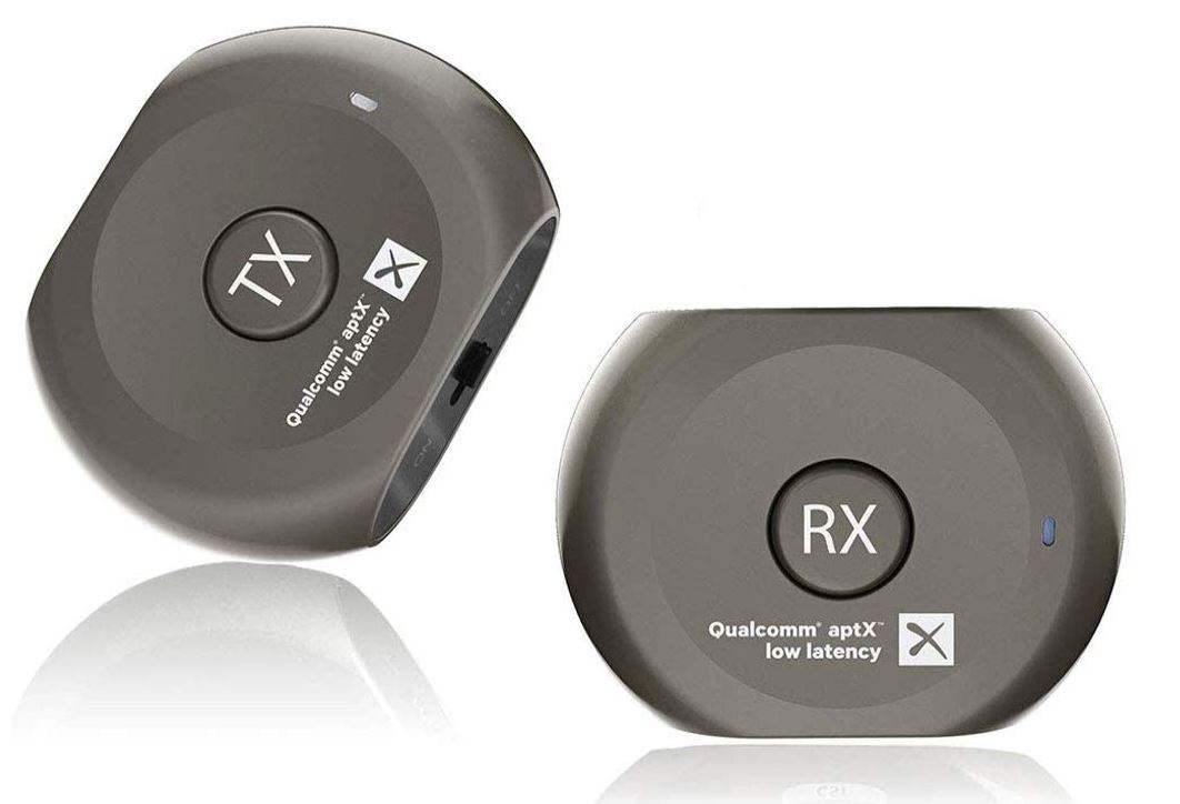 [해외]Avantree Lock Portable Pre-paired aptX LOW LATENCY Bluetooth Transmitter and Receiver Audio Adapter Set for Outdoor Use, TV Watching, Headphones, Speakers, Plug & Play, No Delay, 3.5mm AUX & RCA