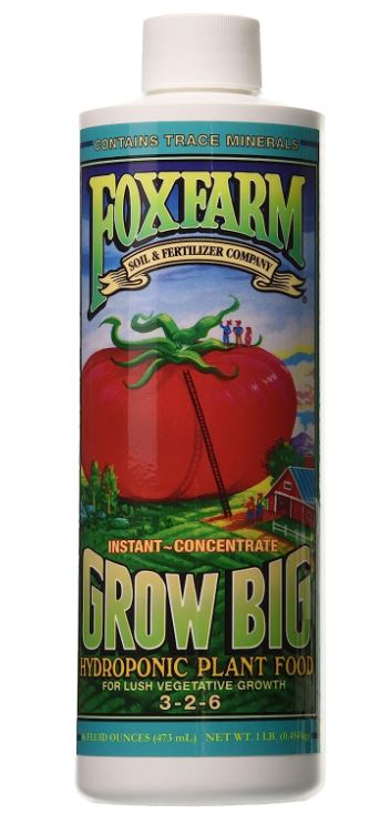 [해외]Fox Farm Grow Big Hydro Liquid Concentrate Fertilizer, 1-Pint