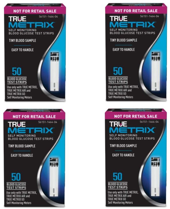 [해외]True Metrix 혈당 테스트 스트립 Blood Glucose Test Strips (4 x 50ct)