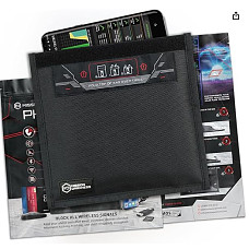 [해외]Mission Darkness Non-Window Faraday Bag for Phones - Device Shielding for Law Enforcement, Military, Executive Privacy, Travel & Data Security, Anti-Hacking & Anti-Tracking Assurance