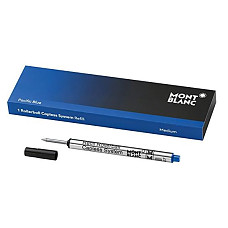 [해외]몽블랑 Rollerball Capless System Refill (M) Pacific Blue 113778 – Pen Refills with a Medium Tip – 1 x Dark Blue Pen Cartridge