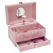 [해외]JewelKeeper 발레리나 음악 보석 상자 Music Jewelry Box with Pullout Drawer, Jewel Storage Case, Swan Lake Tune(영국배송)