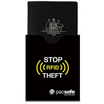 [해외]팩세이프 RFIDsleeve 50 RFID Blocking Passport Protector, Black, One Size