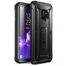 SUPCASE 유니콘 갤럭시 S9 케이스 Unicorn Beetle Pro Series Case Designed for Galaxy S9, with Built-In Screen Protector Full-body Rugged Holster Case for Galaxy S9 (2018 Release) (Black)