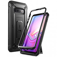 SUPCASE 유니콘 갤럭시 S10플러스 케이스 Unicorn Beetle Pro Series Designed for Samsung Galaxy S10 Plus Case (2019 Release) Full-Body Dual Layer Rugged with Holster & Kickstand Without Built-in Screen Protector (Black)