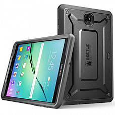 SUPCASE 유니콘 갤럭시탭 S2 8.0 케이스 Unicorn Beetle PRO Series Rugged Hybrid Protective Cover for Samsung Galaxy Tab S2 8.0  w/Builtin Screen Protector Bumper (Black/Black)
