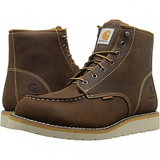 [해외] 칼하트 방수 작업부츠 Carhartt Men's 6-Inch Waterproof Wedge Soft Toe Work Boot - Brown Oil Tanned Leather