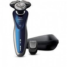 [해외] 필립스 전기면도기 8900 시리즈 Philips Norelco Shaver Rechargeable Wet/Dry Electric Shaver with Click-on Beard Styler Attachment, S8950/91