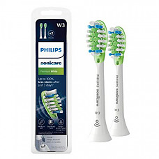 [해외] 필립스 소닉케어 프리미엄 화이트 교체용 칫솔 헤드 Philips Sonicare W3 Premium White toothbrush head, HX9062/65, 2-pk, white
