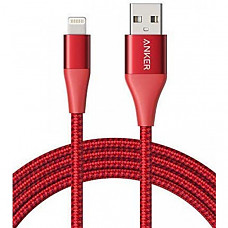 [해외] 앤커 파워라인 케이블 Anker Powerline+ II Lightning Cable (6ft), MFi Certified for Flawless Compatibility with iPhone X/8/8 Plus/7/7 Plus/6/6 Plus/5/5S and More(Red)