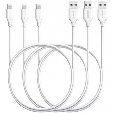 [해외] 앤커 파워라인 아이폰 아이패드 케이블 3pack Anker Powerline Lightning Cable (3ft) Apple MFi Certified - Lightning Cables for iPhone 11/11 Pro / 11 Pro Max/XS/XS Max/XR/X / 8, iPad Mini, iPad Pro Air 2 and More