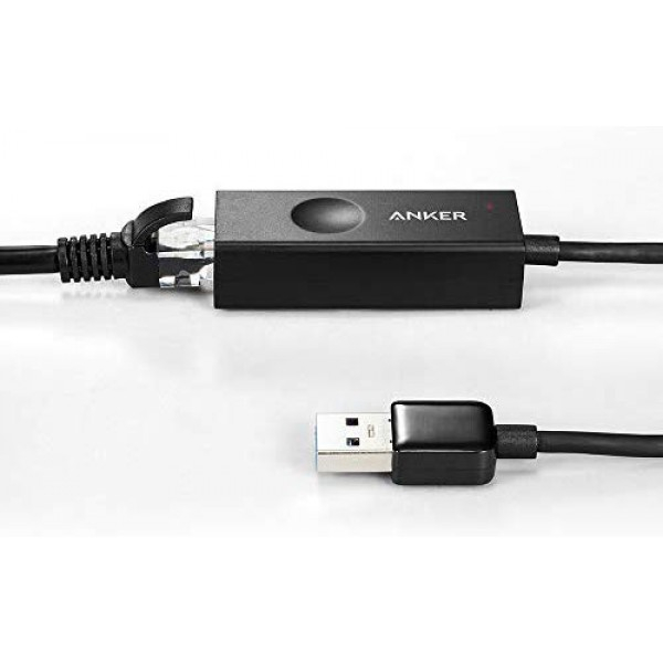 [해외] 앤커 인터넷 네트워크 어뎁터 Anker USB 3.0 to RJ45 Gigabit Ethernet Adapter Supporting 10/100/1000 bit Ethernet