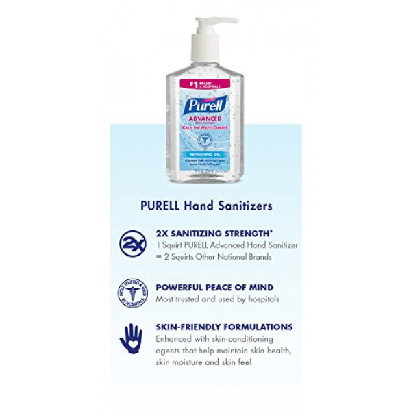 [해외] 퓨렐 손세정제/세정스프레이/세정비누 PURELL Solution Breakroom Kit, 1-8 oz PURELL Advanced Hand Sanitizer, 32 oz PURELL Professional Surface Disinfectant and 12 oz PURELL Healthy SOAP - 9901-KT-BR