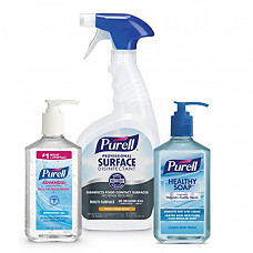 [해외] 퓨렐 손세정제/세정스프레이/세정비누 PURELL Solution Breakroom Kit, 1-8 oz PURELL Advanced Hand Sanitizer, 32 oz PURELL Professional Surface Disinfectant and 12 oz PURELL Healthy SOAP - 9901-KT-BR