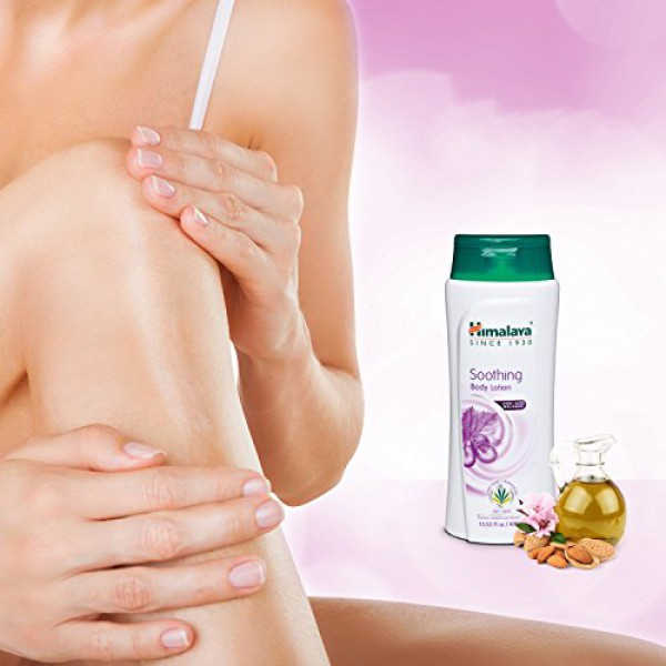 [해외] 히말라야 수딩 바디 로션 Himalaya Soothing Body Lotion for Dry Skin, with Grape Seed and Almond Oil, Soothes and Moisturizes 13.53 oz (400 ml)