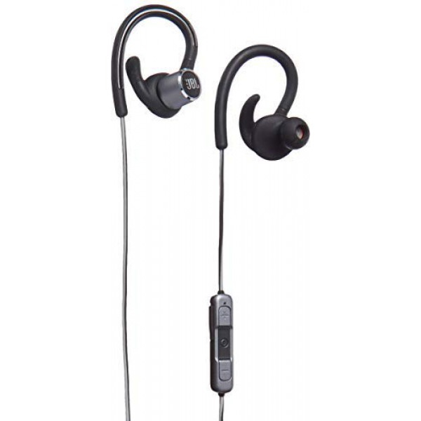 [해외] JBL Reflect Contour 2.0, 무선 스포츠 이어폰 Secure Fit, in-Ear Wireless Sport Headphone with 3-Button Mic/Remote - Black