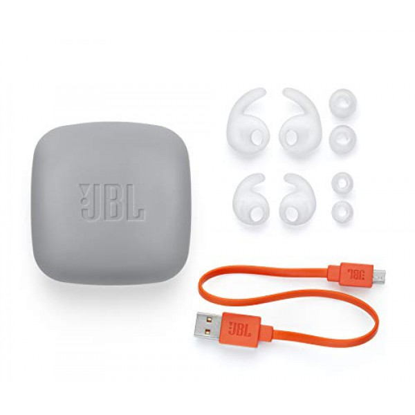[해외] JBL Reflect Contour 2.0, 무선 스포츠 이어폰 Secure Fit, in-Ear Wireless Sport Headphone with 3-Button Mic/Remote - White