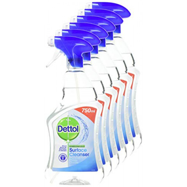 [해외] Dettol 데톨 항균 표면 세정제 스프레이(750 ml, Pack of 6) Anti-Bacterial Surface Cleanser,