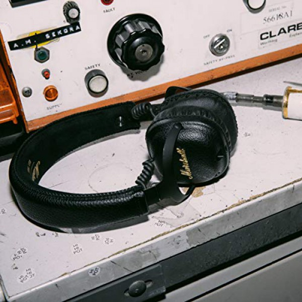 [해외] Marshall Mid ANC 능동형 소음 차단 무선 블루투스 헤드폰, Active Noise Cancelling On-Ear Wireless Bluetooth Headphone, Black (04092138)