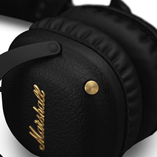 [해외] Marshall Mid ANC 능동형 소음 차단 무선 블루투스 헤드폰, Active Noise Cancelling On-Ear Wireless Bluetooth Headphone, Black (04092138)