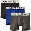 [해외] 캘빈 클라인 남성용 속옷 Calvin Klein Underwear Men's Steel Micro Boxer Briefs - Black/Dark Midnight/Mink