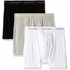 [해외] 캘빈 클라인 남성용 속옷(3pacK) Calvin Klein Underwear Men's Cotton Classics 3 Pack Boxer Briefs - White/Black/Grey