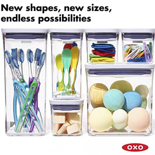 [해외] 옥소 굿그립 보관용 밀폐용기(팝컨테이너, 4-Piece Mini Set) NEW OXO Good Grips 4-Piece Mini POP Container Set