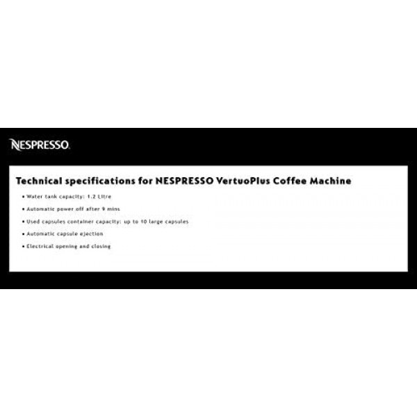 [해외] 네스프레소 버츄오 플러스 스페셜에디션(Magimix) 캡슐 커피머신(Silver/영국배송/220V사용) Magimix Nespresso 11399 Vertuo Plus Special Edition, 1260 W