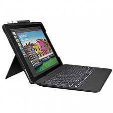 [해외] 로지텍 아이패드 프로 10.5인치 무선 스마트 커넥터 슬림콤보 키보드 케이스 Logitech iPad Pro 10.5 inch Keyboard Case | SLIM COMBO with Detachable, Backlit, Wireless Keyboard and Smart Connector (Black)