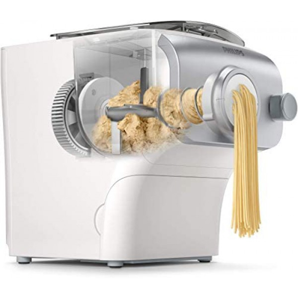 [해외] 필립스 파스타(제면기) 제조기(HR2375/05-독일내수용 220V사용 가능) Philips HR2375/05 – Fresh Pasta Making Machine