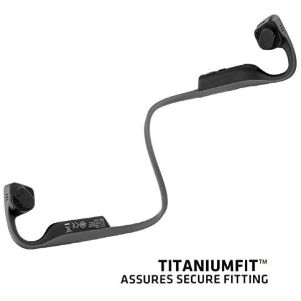 [해외] 애프터샥 Titanium 골전도 블루투스 이어폰(AS600)  Open Ear Wireless Bone Conduction Headphones, Slate Grey, AS600SG,Gray