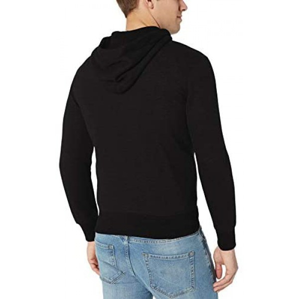 [해외] 타미힐피거 남성 풀집 후드 스웨터 Tommy Hilfiger Mens Full Zip Hoodie Sweatshirt (Deep Knit Black)